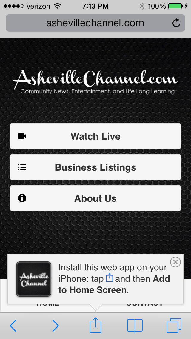 Asheville Channel - Mobile App