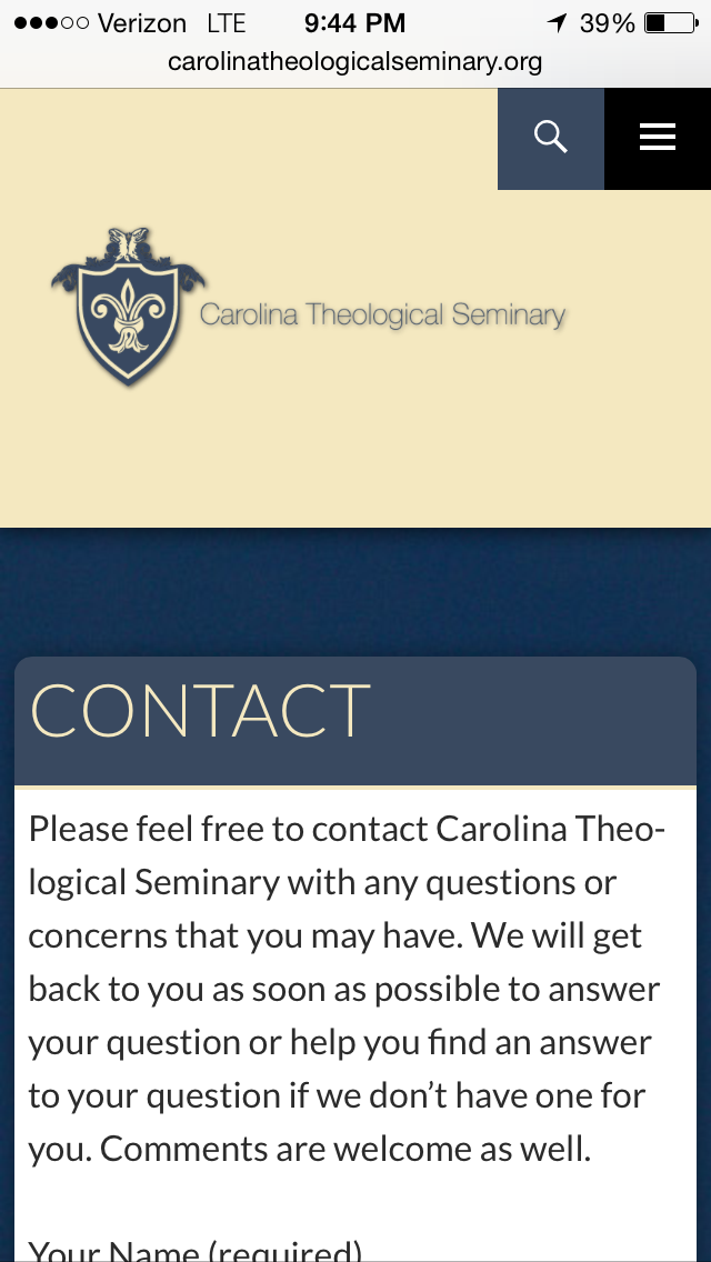 Carolina Theological Seminary - Mobile App
