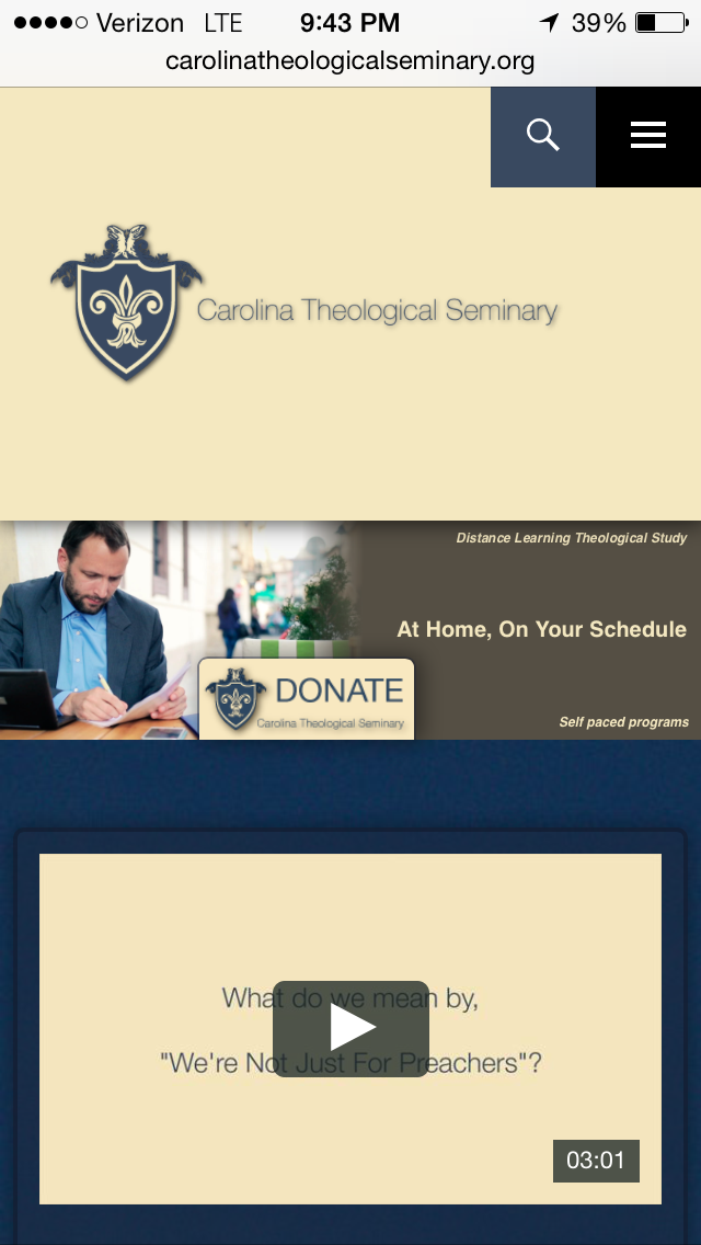 Carolina Theological Seminary - Mobile App