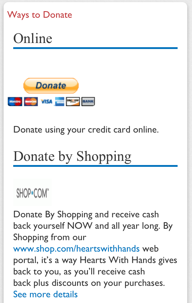 Hearts With Hands - Mobile App