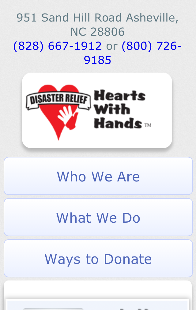Hearts With Hands - Mobile App