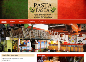 Web Design - Pasta Fasta