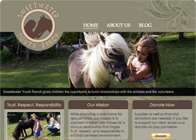 Sweetwater Youth Ranch - Web Design